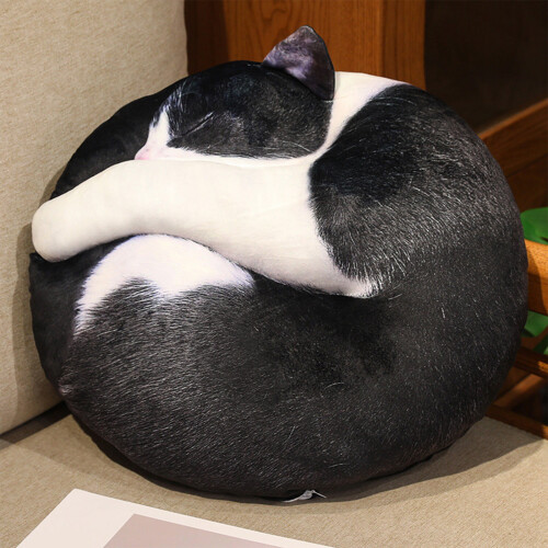 Plüsch-Katzenkissen 45 cm
