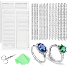 Ring Sizers for Loose Rings,Adjuster Ring Guards Spacers Tightener for Women and Men Polishing Cloth and Scissor