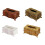 Embossed Designs Plastic Tissue Box with Plastic for Home-Gold 2