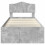 vidaXL Bed Frame Concerte Grey 90 x 190 cm Solid Pine Wood 7