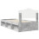 vidaXL Bed Frame Concerte Grey 90 x 190 cm Solid Pine Wood 9