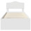 vidaXL Bed Frame with Headboard White 90 x 190 cm Solid Pine Wood 7