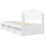 vidaXL Bed Frame with Headboard White 90 x 190 cm Solid Pine Wood 9