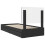 vidaXL Storage Bed with Headboard Black 75 x 190 cm Engineered Wood 10