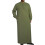 Lightweight And Durable Islamic Thobe Designed-Ar1my green L 1