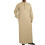 Stylish Arab Thobe With Functional Pockets Comfortable-khaki XL 1