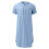 Breathable Polyester Islamic Nightgown For-light blue S 1