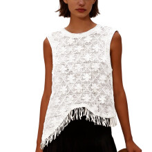 Fashion Lace Trim Cotton Camisole Comfortable-apricot os