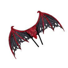 Elegant Metallic Dragon Wing Dressing Up Gear Fantasy-black red