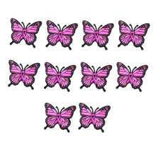 Pink Butterfly Chest Cancer Awareness Pin Zinc Alloy Brooch-10