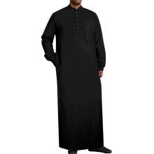 Authentic Arabian Thobe For Gentlemen Premium-Black XXL