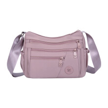 Schoudertas met grote capaciteit, Oxfords crossbodytas met-Roze