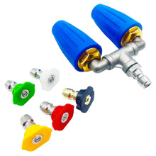 Aluminium Hogedrukreiniger Nozzle 1/4 4000PSI Dubbele-Blauw