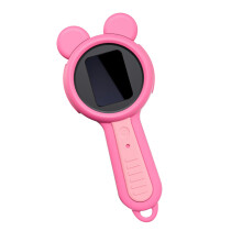Leuke beervormige microscoop met afneembare siliconen hoes,-Roze