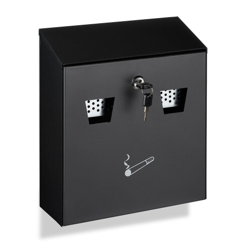 Wall ashtray for outdoor use