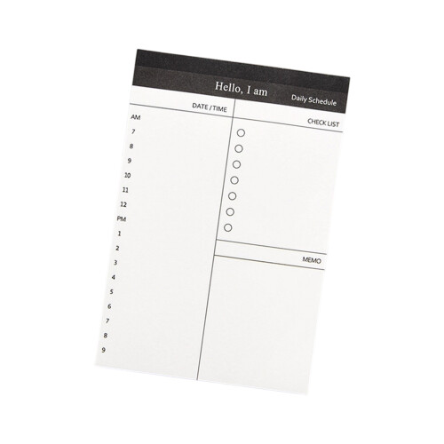 5 Stuks Professionele Note Memo Pad Scheurbare-dagelijks schema