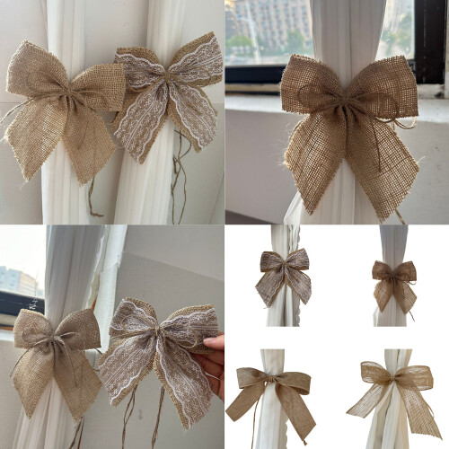 Decorationative Bowknot Curtain Fasteners For Easy Adjustment-A 2