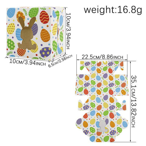 Festival Easter Rabbit Themed Window Boxes Pack of 24 2