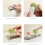 Mushroom Shape Toilet Flush Button For Bathroom Easy-Green M 6