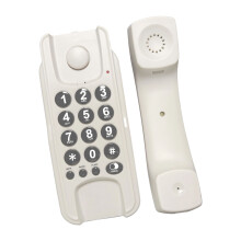Wall Phone Corded Telephone Home Phone Corded Wall Phone-White
