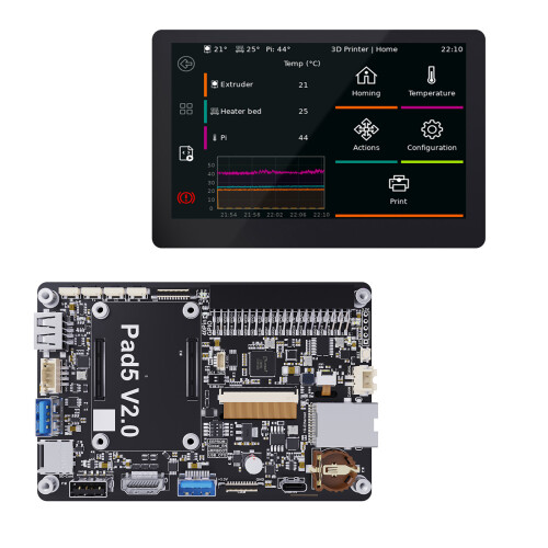 5Inch Large IPS Touchable Screen for Pad5 V2 3D Printer Enhances