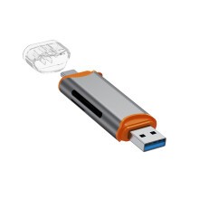 Dense USB C And Regular USB Storage Card Device Works For Phones