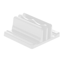 Verticale laptopstandaard Slot-Witte dubbelzijdige opening