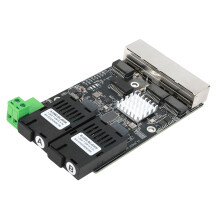 2 SFP 4 RJ45 Industrial Gigabit Networking-single fiber