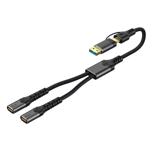 Das leichte USB-C-auf-Typ-C-Buchsen-Splitterkabel-USB auf 2 Typc