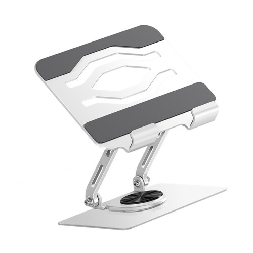 Portable Foldable Tablets Stand With Adjustable Height-White