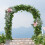 Artificial Rose & Peony Wedding Arch Swag Set 4