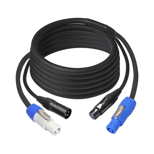 Practical Nylon Shell Power and Sound Signal Cable for Stage-5m