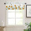 Fenstergardine mit Blumenmuster, 137 x 46 cm, Polyester 2