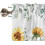 Fenstergardine mit Blumenmuster, 137 x 46 cm, Polyester 4