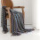 Boho Aztec Throw Blanket 50x60 in Blue White 4