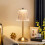 Crystal LED Desk Lamp Gold 33cm 5