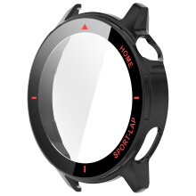 Smartwatch-Abdeckung, PC-Gehäuse, wasserdichte-schwarz rot