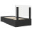 vidaXL Bed Frame with Headboard Black 75 x 190 cm Engineered Wood 9