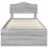 vidaXL Bed Frame Grey Sonoma 90 x 190 cm Solid Pine Wood 7