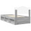 vidaXL Bed Frame Grey Sonoma 90 x 190 cm Solid Pine Wood 9