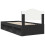vidaXL Bed Frame with Headboard Black 75 x 190 cm Solid Pine Wood 9