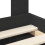 vidaXL Bed Frame with Headboard Black 75 x 190 cm Solid Pine Wood 10
