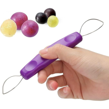Éplucheur de raisins en acier inoxydable, éplucheur de fruits portable, éplucheur de raisins violets, dénoyauteur, mini outil d'épluchage, u