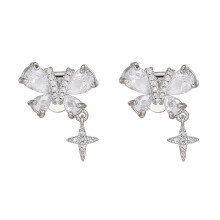 Clip d'oreille clouté en pierre de Zircon, décors parfaits pour