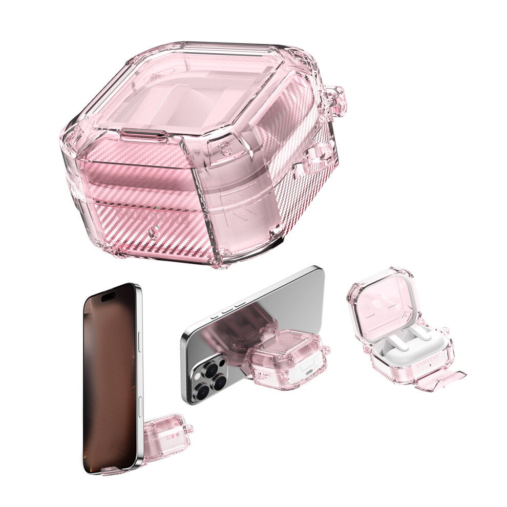 Durability Pc Tpu Protective Case For Buds4/4Pro Headphone- Pink 7704001110487