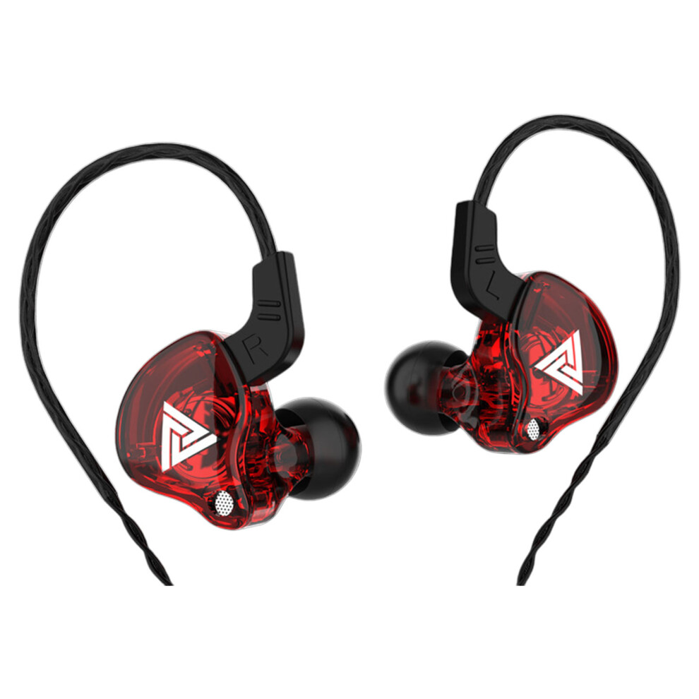 3.5Mm Cord Earbuds Headphone Ear Hook Noise Isolating Bass- Red 7704001110593