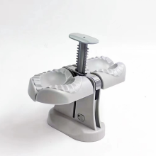 Háztartási duplafejes automata gombóckészítő forma, gombóckészítő prés dagasztópárnával, készítő otthonra, konyhába, étterembe