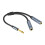 6.5mm 1 Input 2 Out Y Cable Amplifiers Microphones Connection 1