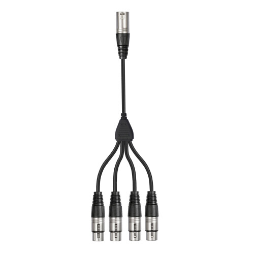 Connecteurs sonores XLR 3 broches 1M 4F, câble, boîtier