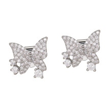 Fashionable Butterfly Design Earphone Charms Accessories-Silver